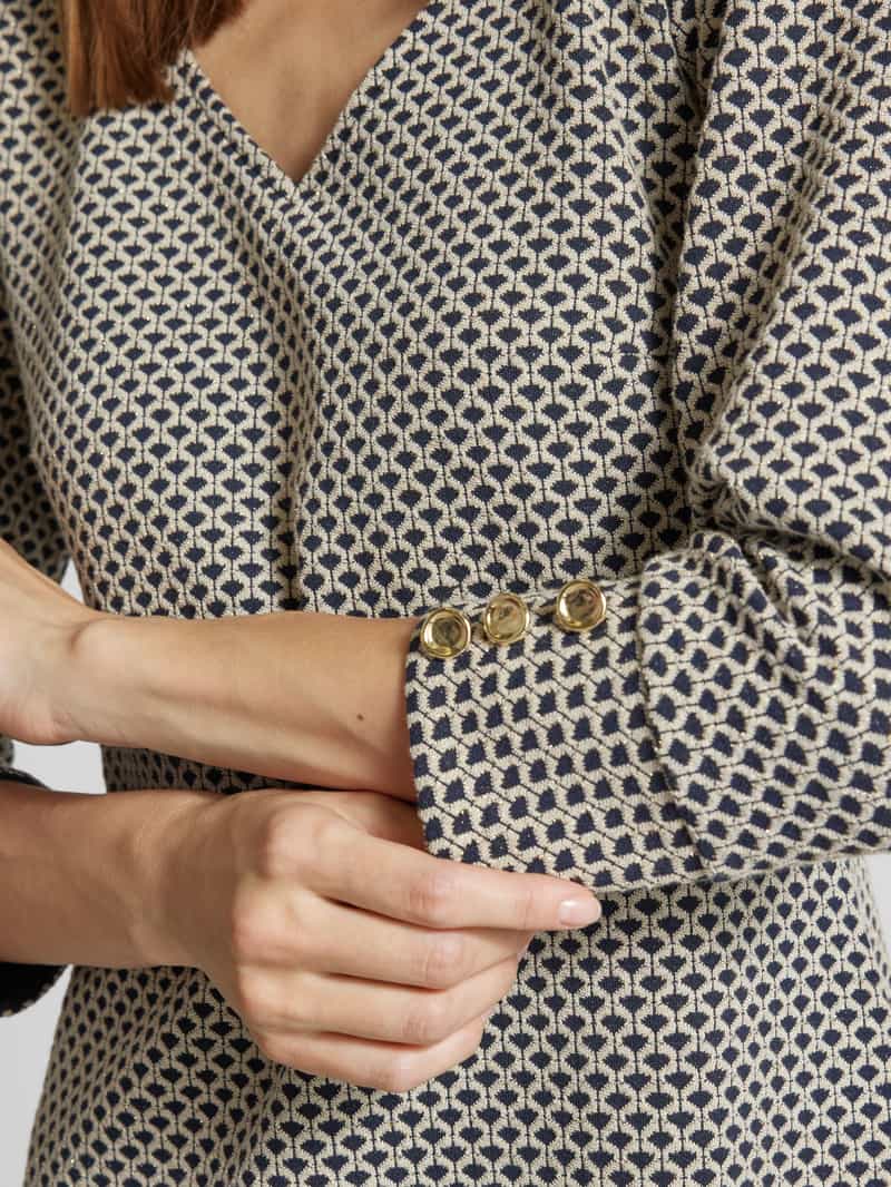 MORE & MORE Knielange jurk met V-hals
