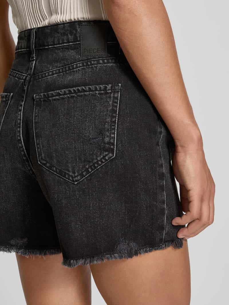 Pieces Regular fit korte jeans van puur katoen model 'SUMMER'