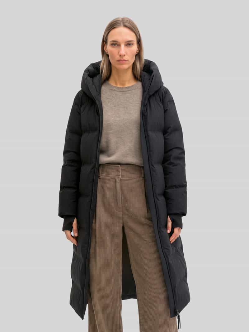 Marc O'Polo Regular fit lange donsjas met capuchon