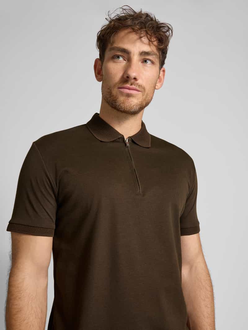 Selected Homme Regular fit poloshirt van katoenmix model 'FAVE'