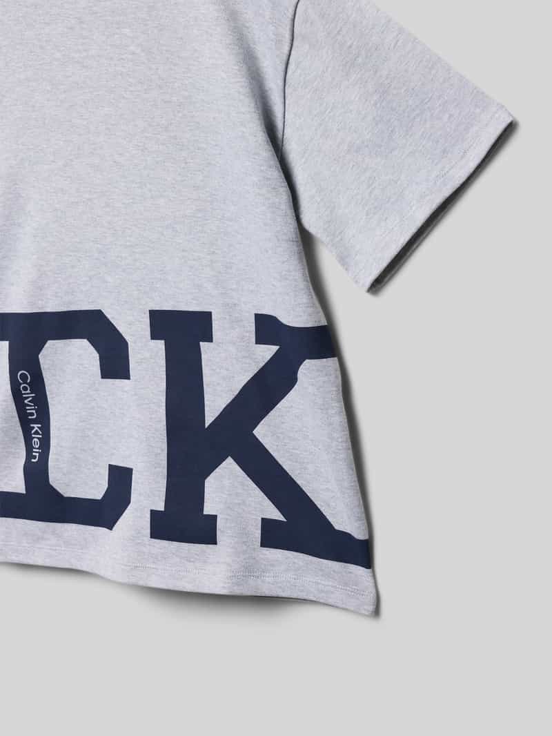 Calvin Klein T-shirt met logo grijs melange, foto 4