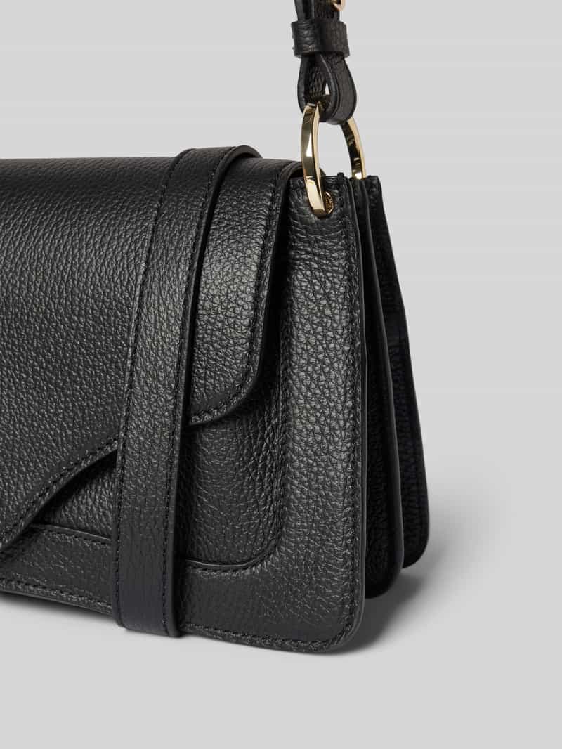 Coccinelle Leren handtas met labelapplicatie