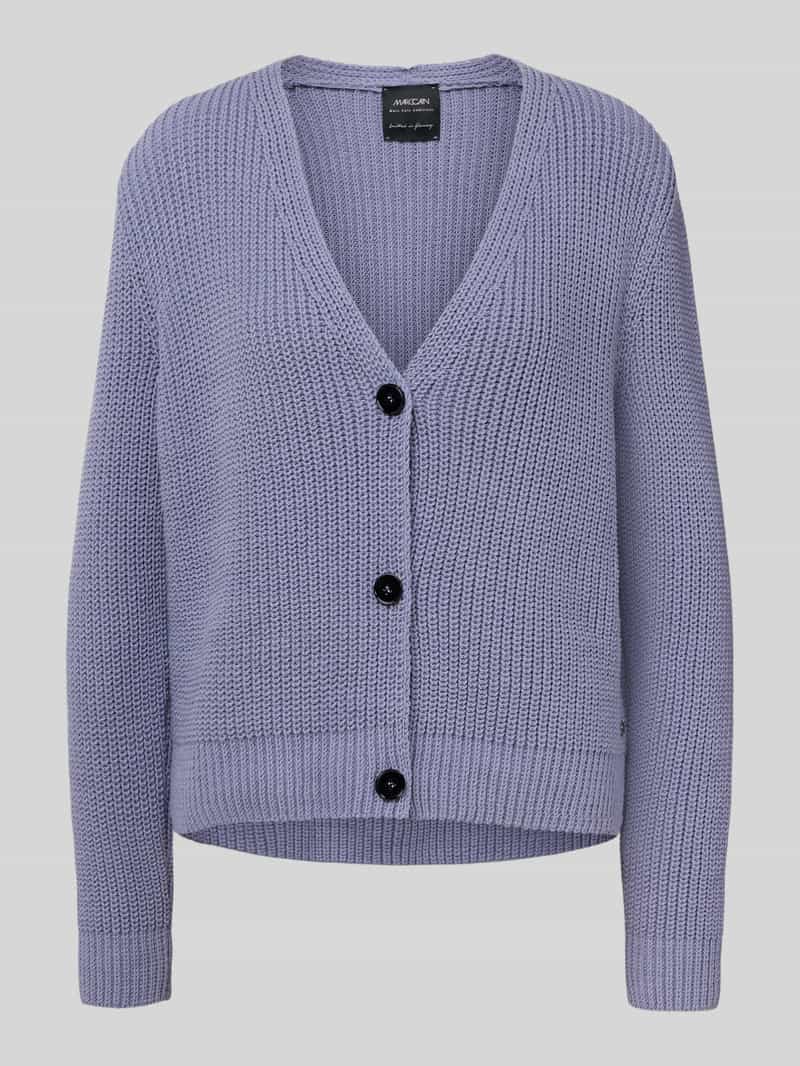 Marc Cain Regular fit gebreid jack met V-hals