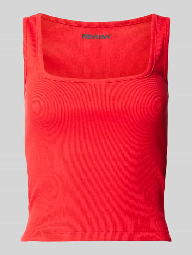 Review Tanktop met vierkante hals