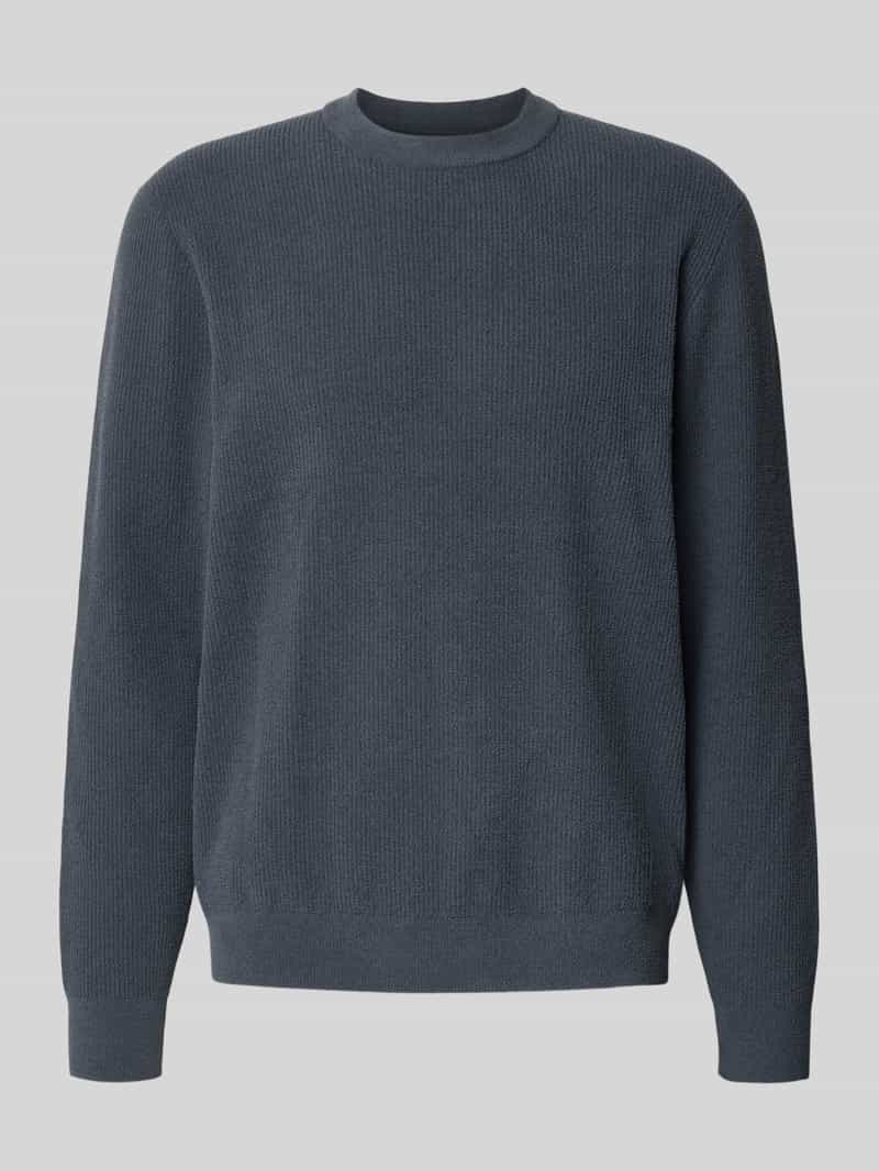 Regular fit shirt met lange mouwen en ronde hals