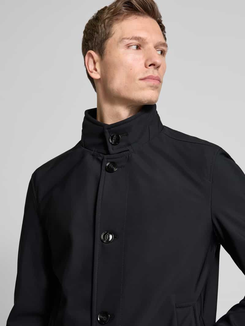 Strellson Lange jas met opstaande kraag model 'FINCHLEY FLEX'