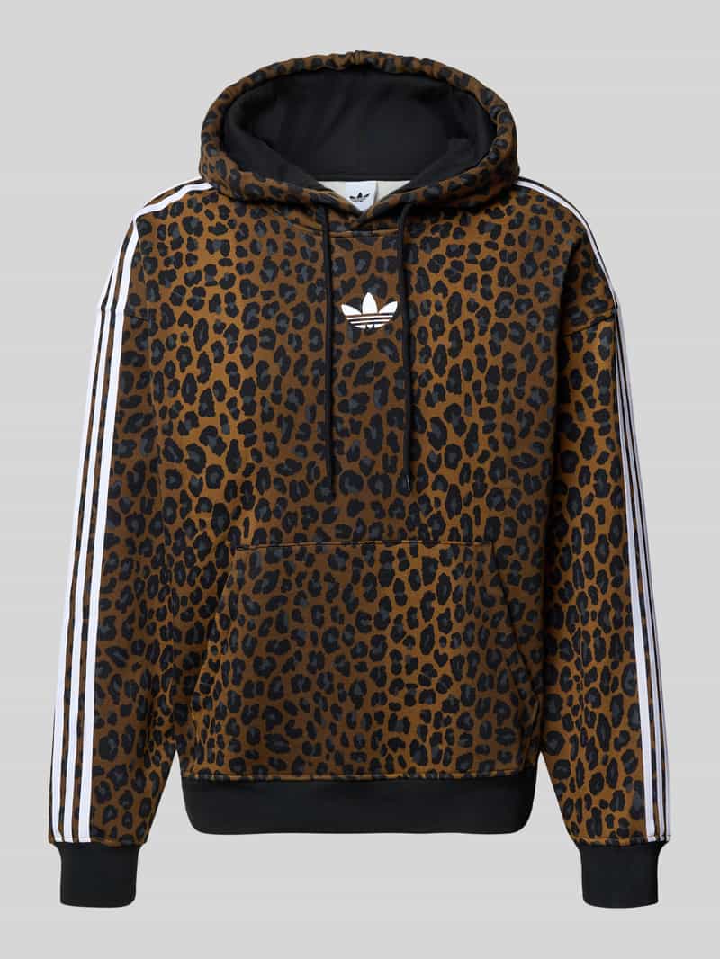 adidas Originals Hoodie met labelstitching en kangoeroezak