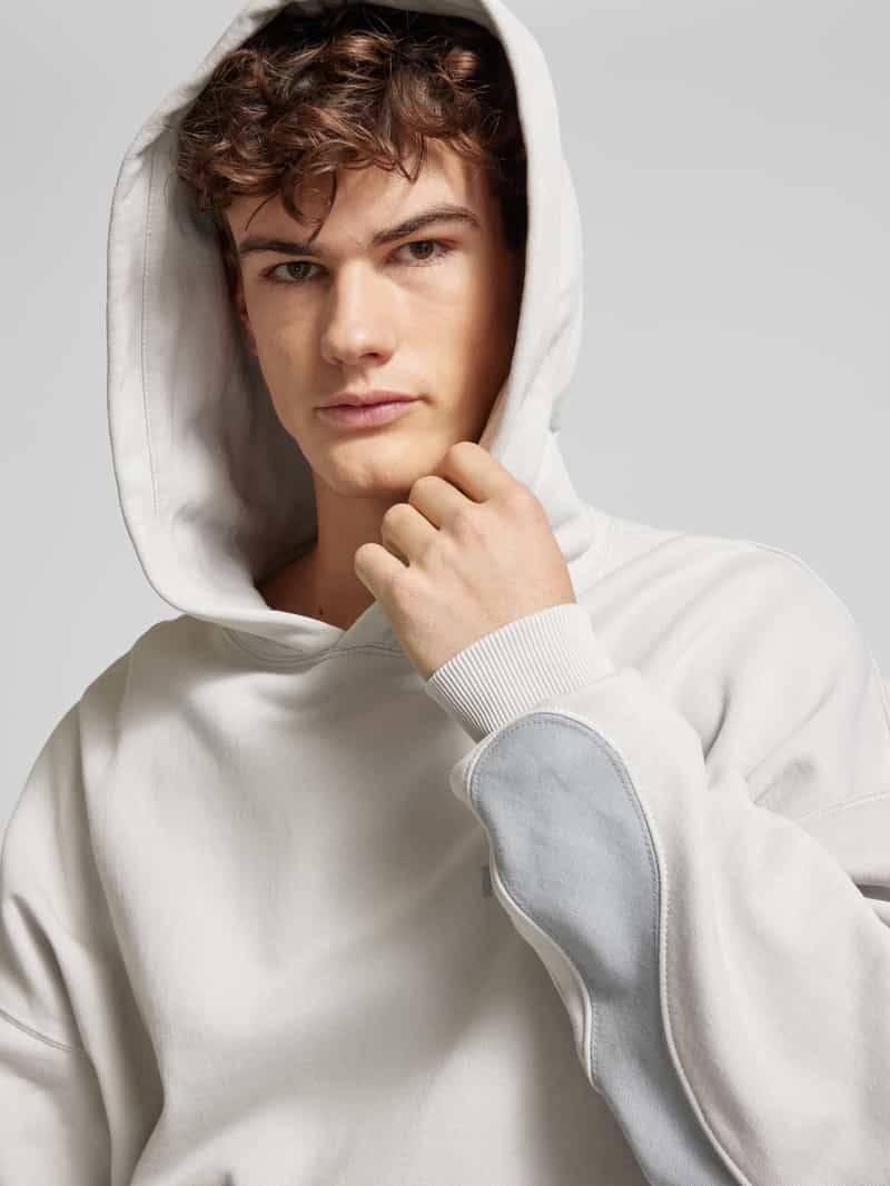 Pegador Hoodie met labelprint model 'MINER'