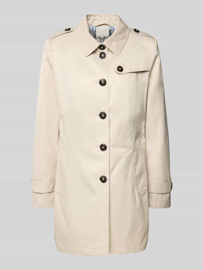 Trenchcoat met mouwsluitingen