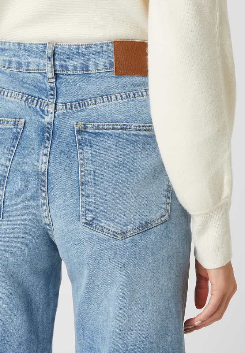 Opus Jeans met vaste omslag aan de pijpen model 'Maddy'