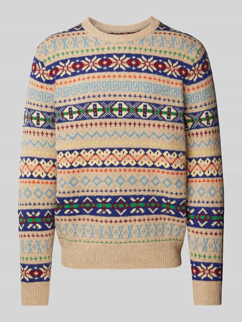 Polo Ralph Lauren Wollen pullover met ronde hals, model 'FAIRISLE'