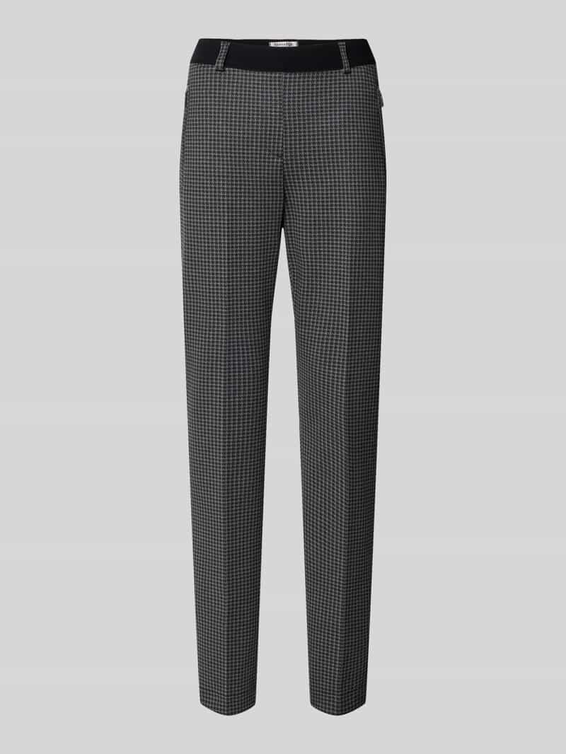 Raphaela By Brax Slim fit stoffen broek met persplooien model 'LILLYTH'