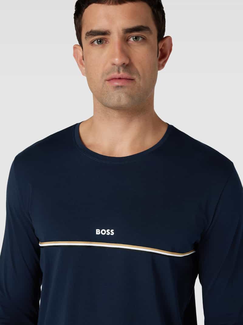 Boss Shirt met lange mouwen met contraststrepen model 'Unique'