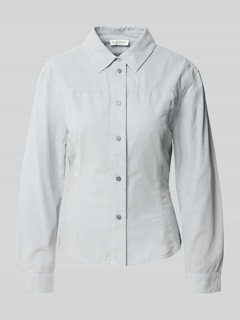 Marc O'Polo Regular fit blouse met lange mouwen van puur katoen