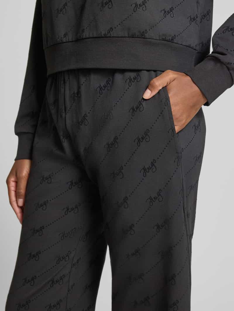 HUGO Regular fit sweatpants van katoenmix model 'LOKKY'
