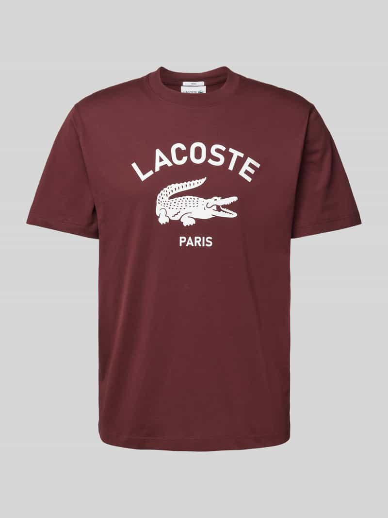 Lacoste T-shirt met labelprint