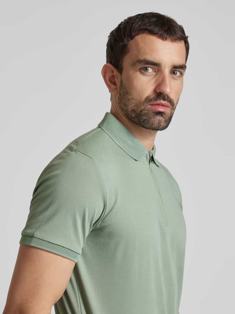 Selected Homme Poloshirt met korte ritssluiting