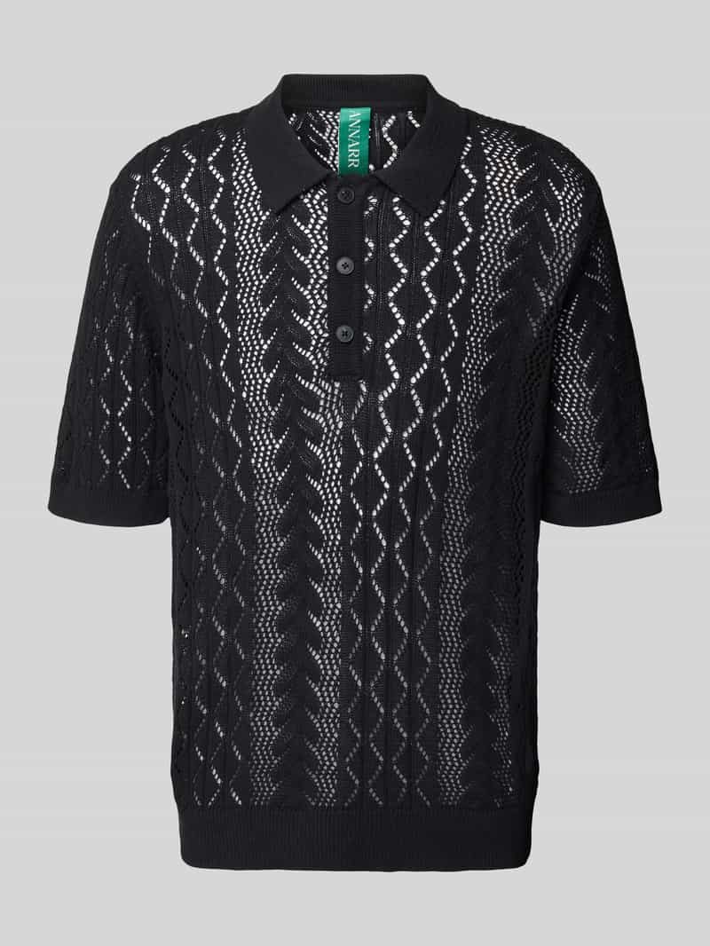 ANNARR Regular fit poloshirt met knoopsluiting model 'MANI'