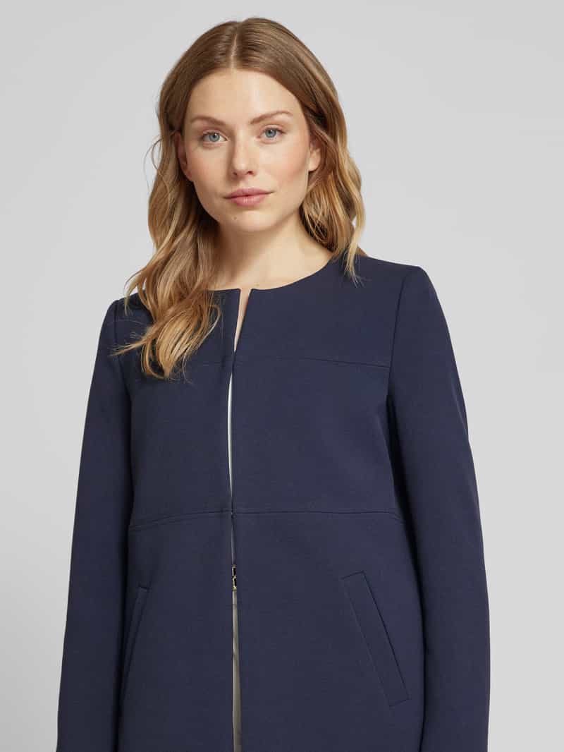 Christian Berg Woman Selection Lange blazer met strookzakken