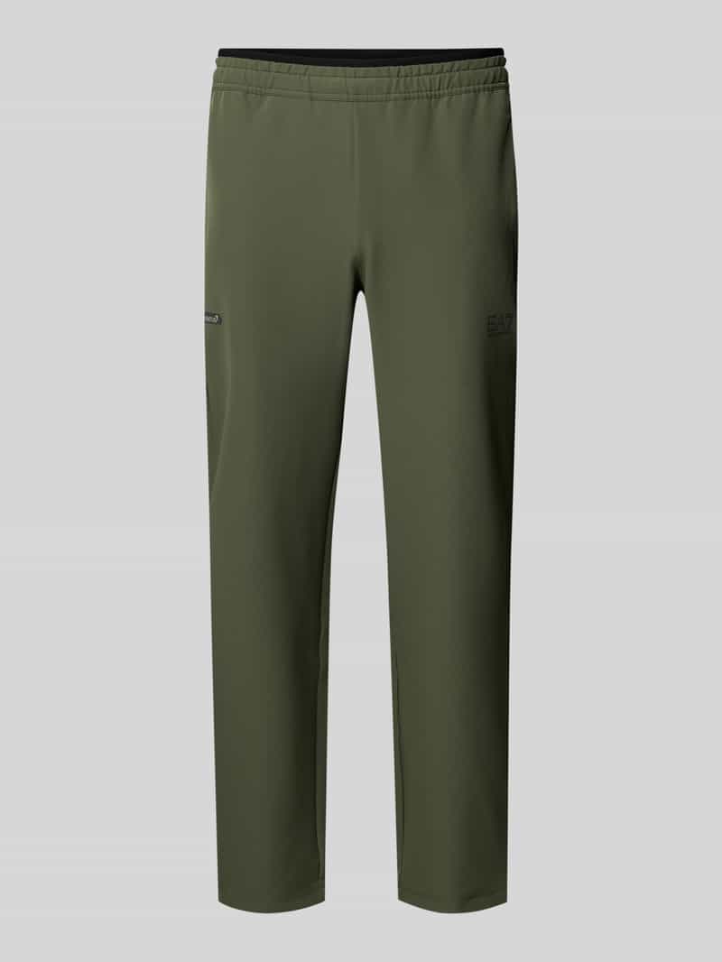 EA7 Emporio Armani Sweatbroek met labeldetail