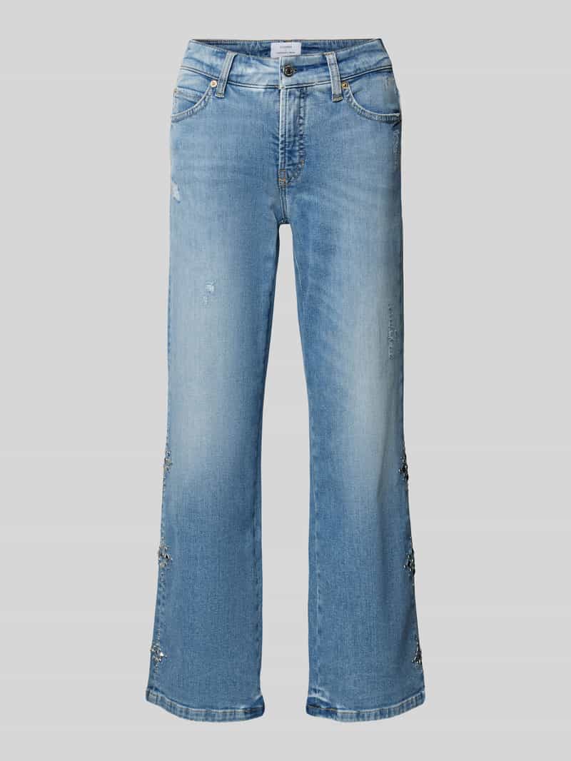 CAMBIO Regular fit jeans met verkort model 'FRANCESCA'