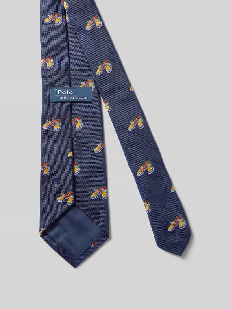 Polo Ralph Lauren Zijden stropdas met motiefstitching