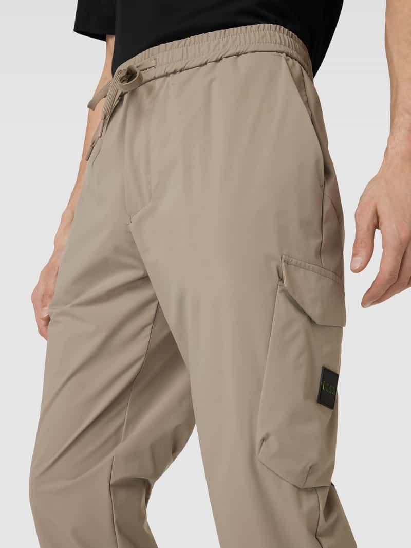 BOSS Green Slim fit cargobroek met achterzak model 'Urbanex'