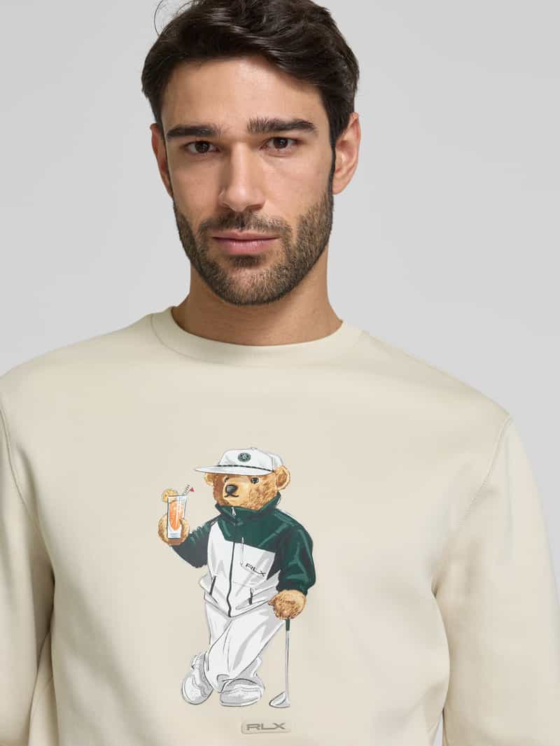 Polo Ralph Lauren Sweatshirt met motiefprint en ronde hals