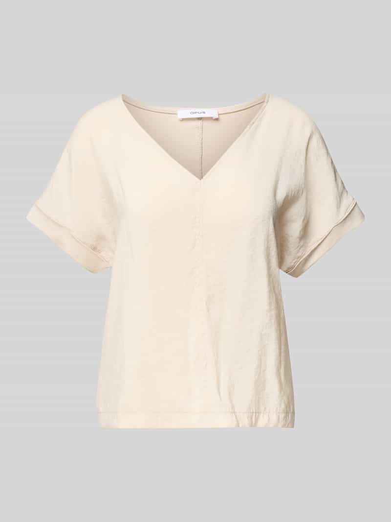 Opus T-shirt met V-hals model 'Solme'