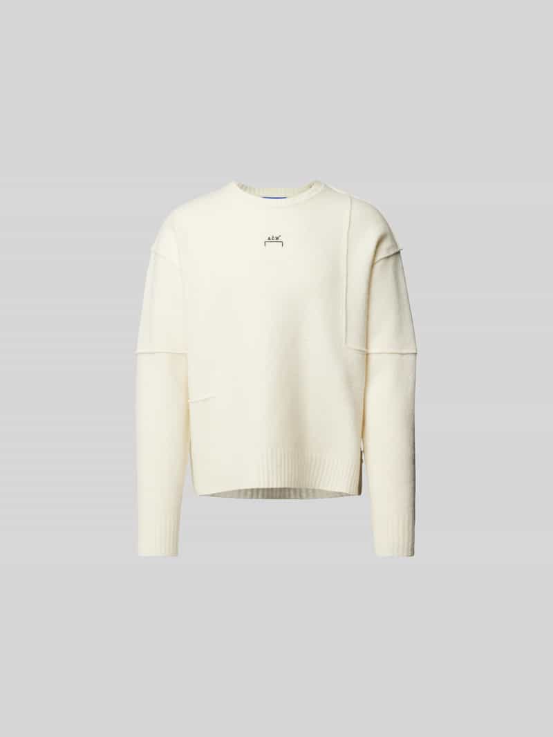 Sweatshirt met geribde boorden