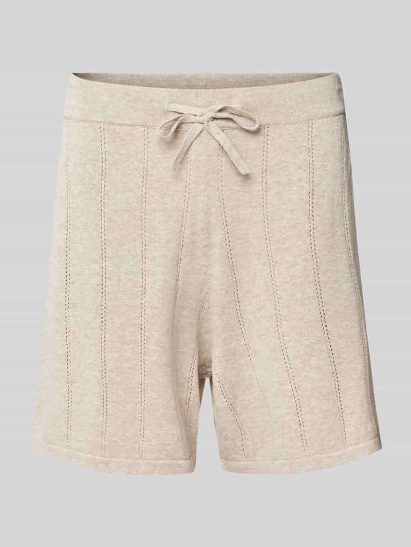 Regular fit korte broek met ajourpatroon