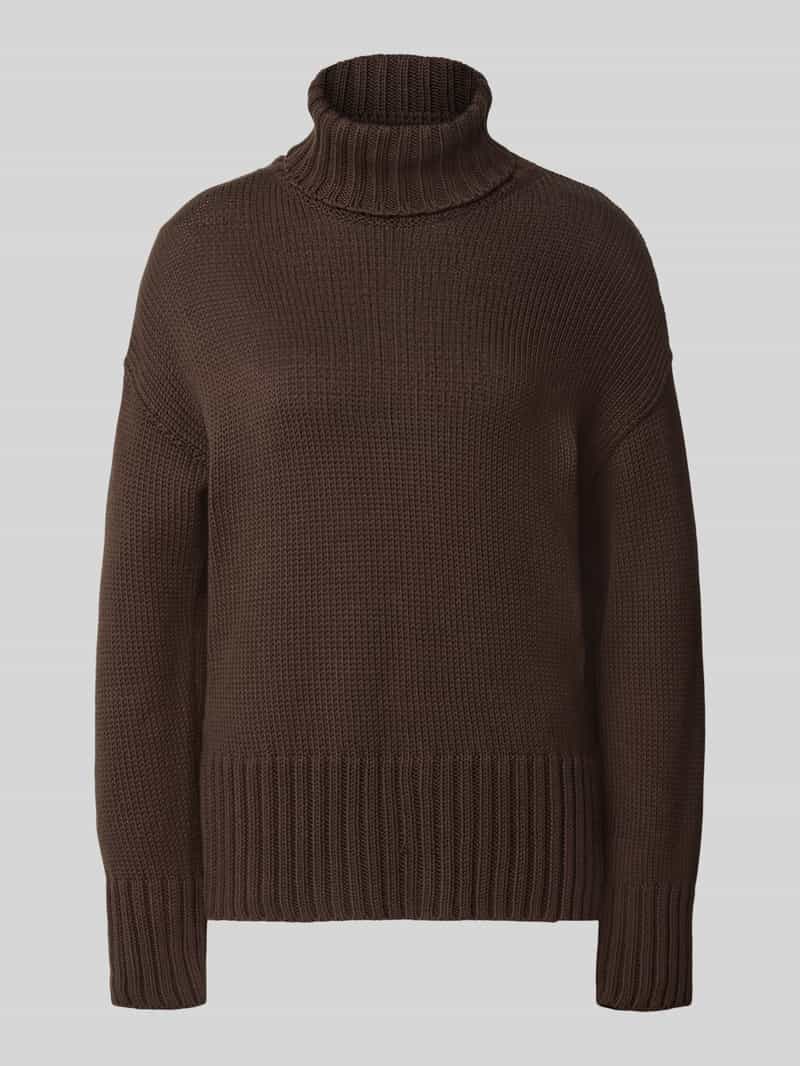 MOS MOSH relaxed fit gebreide pullover van puur katoen met col