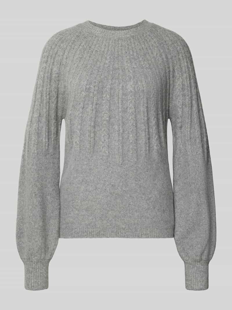 b.Young Gebreide pullover met ribboorden model 'Magge'