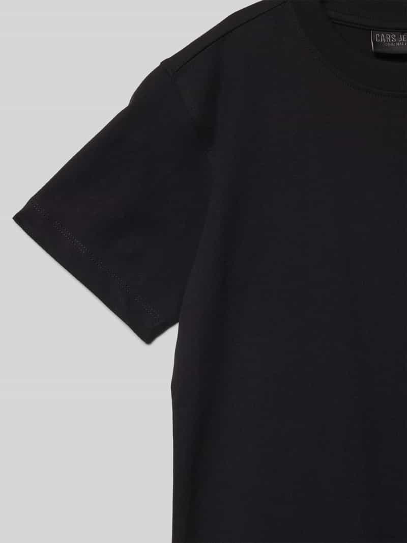CARS JEANS T-shirt met geribde ronde hals