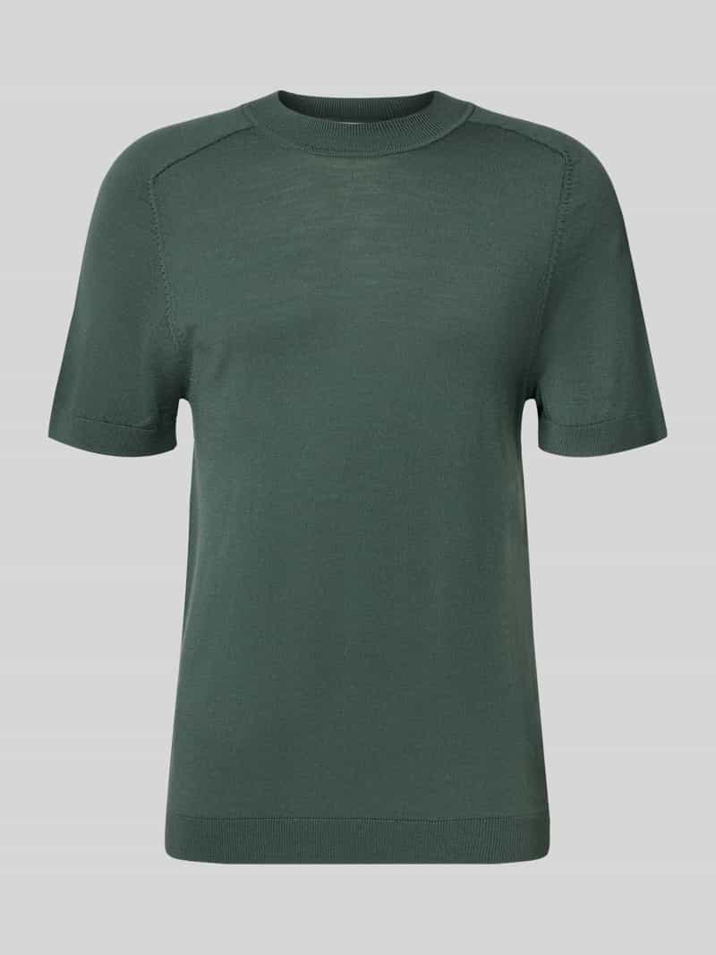 Selected Homme Regular fit T-shirt van zuivere wol