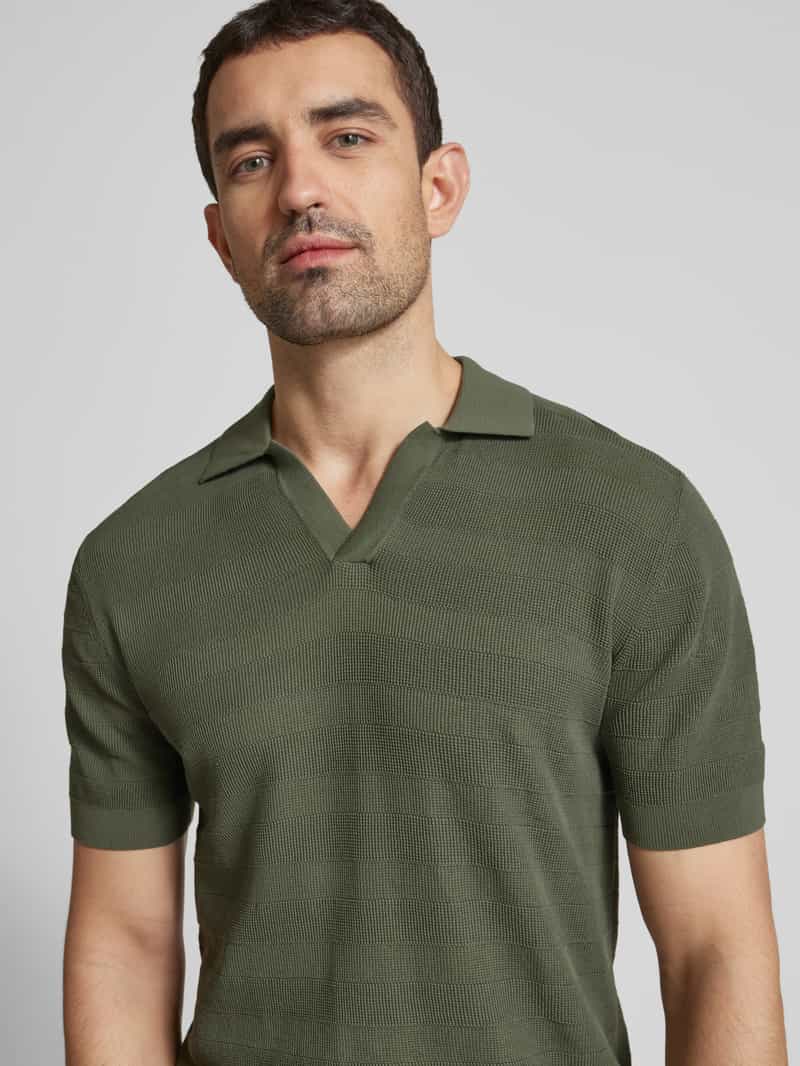 Matinique Regular fit poloshirt met V-hals model 'Polo V Heritage'