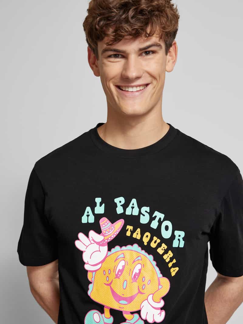 Hugo Blue T-shirt met motiefprint
