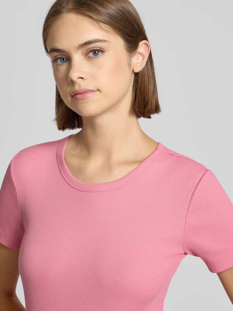 Only Slim fit T-shirt van katoenmix model 'VAL LIFE'