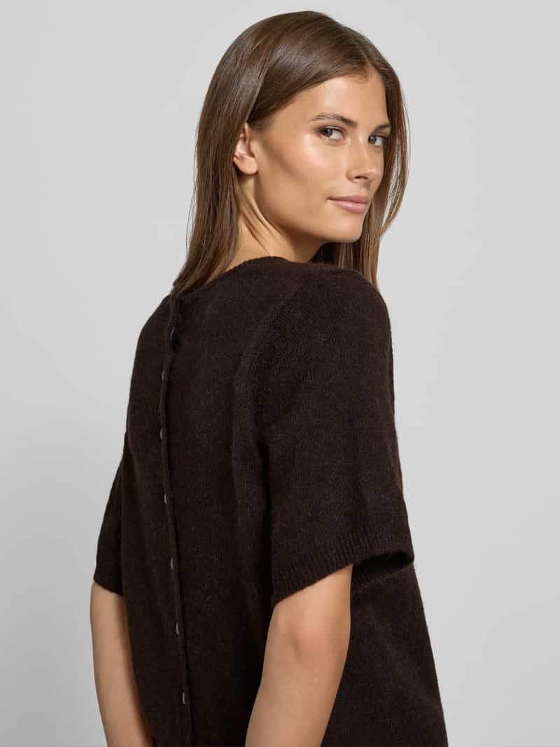 Ichi Gebreide pullover met ronde hals model 'KAMARA'