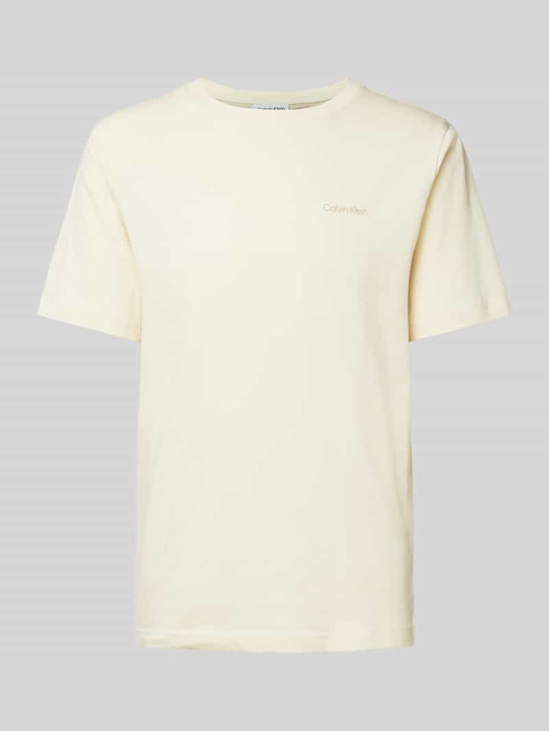 CK Calvin Klein T-shirt met labelprint, model 'ENLARGED'