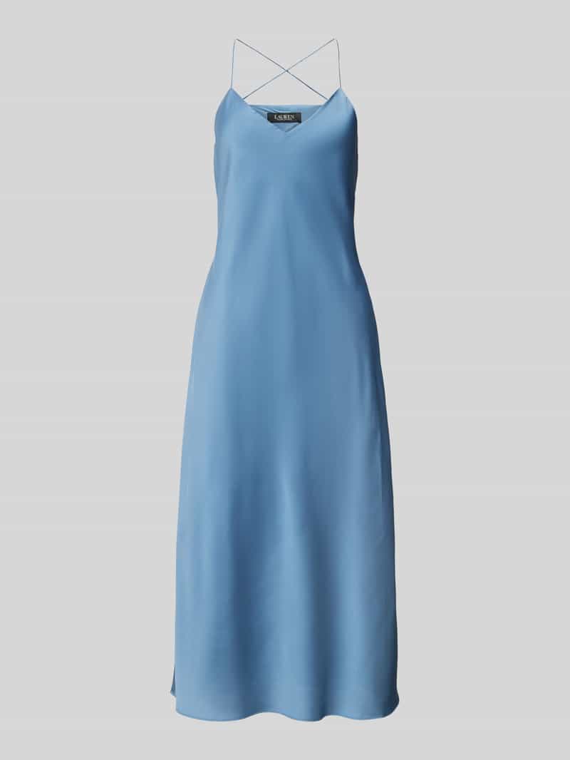 Lauren Ralph Lauren Knielange jurk met V-hals model 'NOKITHE'