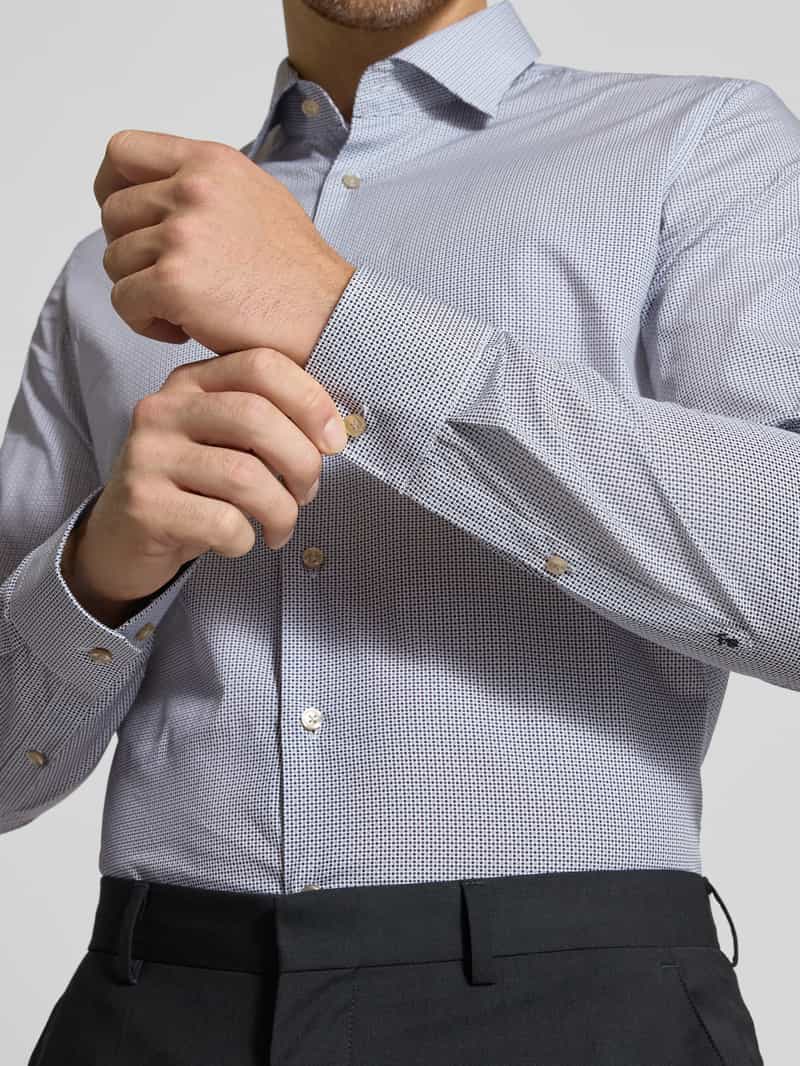 seidensticker Slim fit zakelijk overhemd in all-over look model 'New Kent'