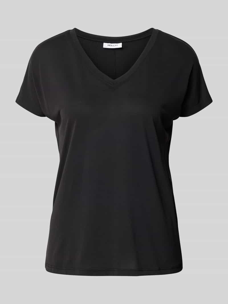 MSCH Copenhagen T-shirt met V-hals model 'Fenya'