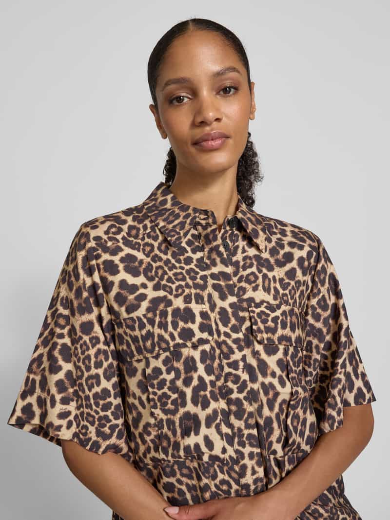 Copenhagen Muse Regular fit blouse met borstzakken model 'GABBY'