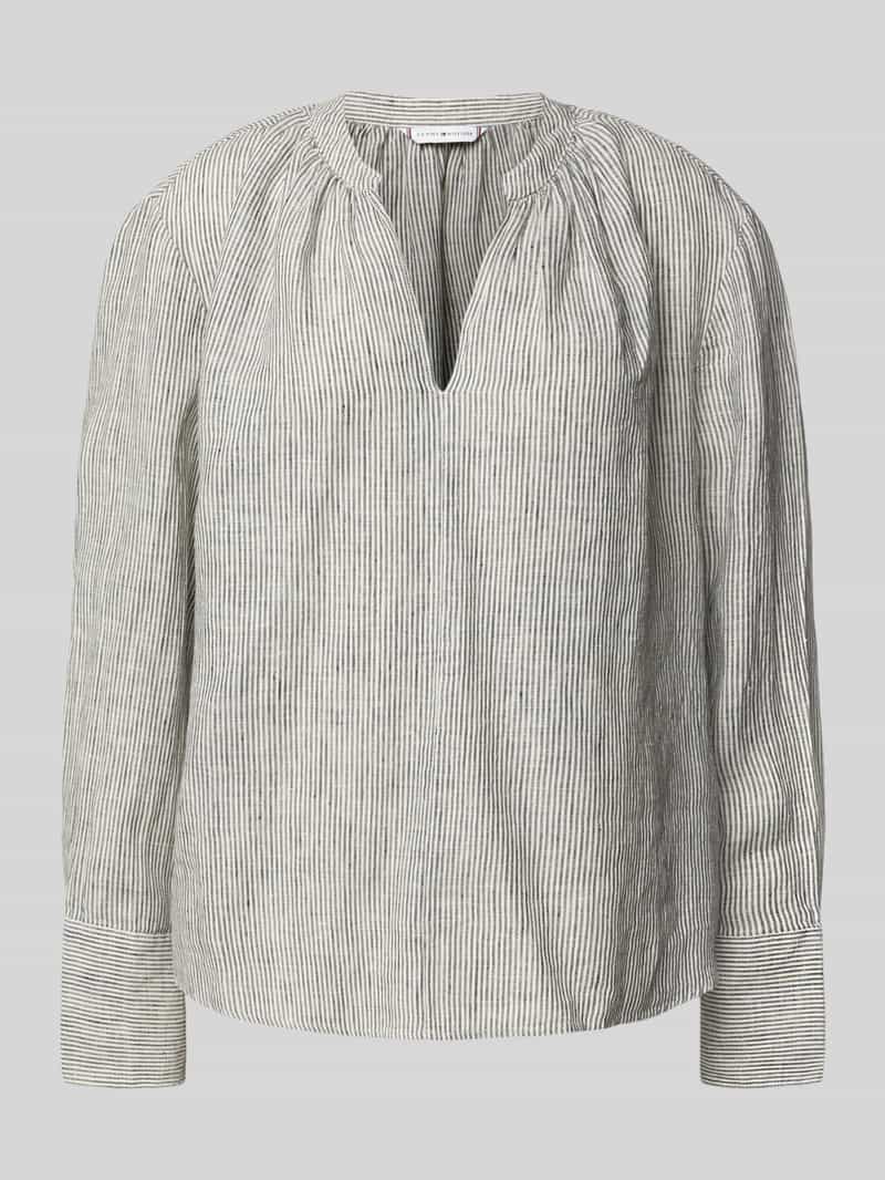Tommy Hilfiger Regular fit blouse van puur linnen