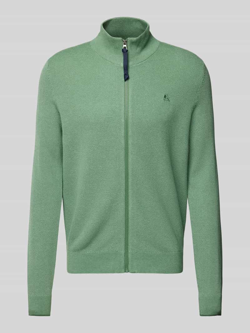 Lerros Gebreid vest met labelstitching