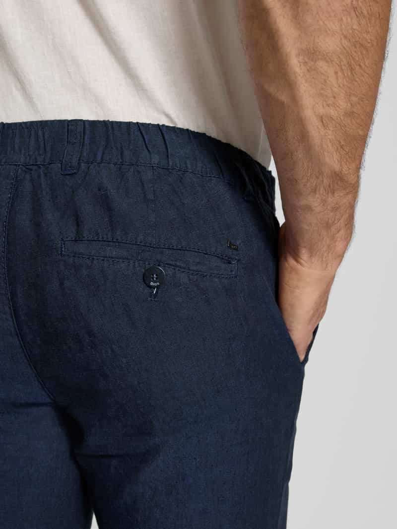 BRAX Linnen broek met tunnelkoord model "FABIO JOK"