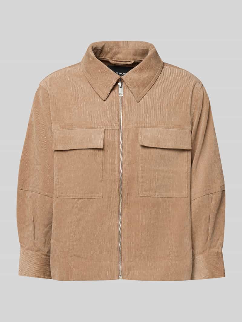 Opus Corduroy jack met borstzakken model 'Hamoni'