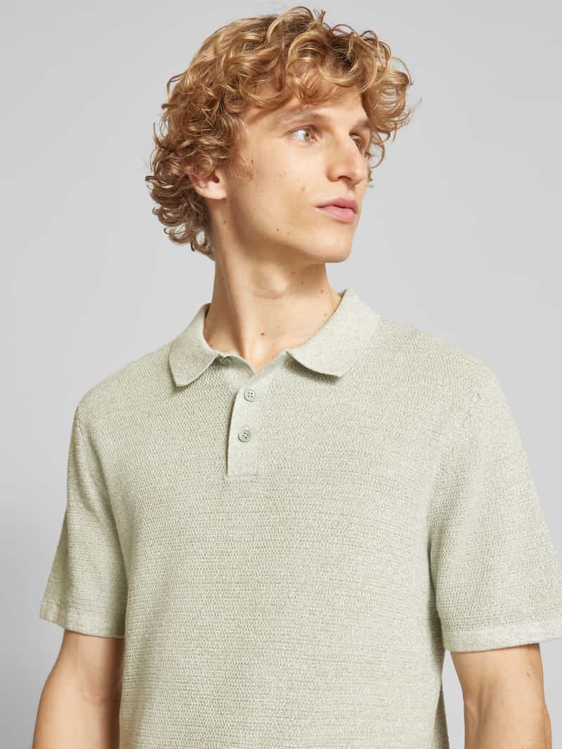 jack & jones Regular fit poloshirt met labelstitching model 'GEORGE'