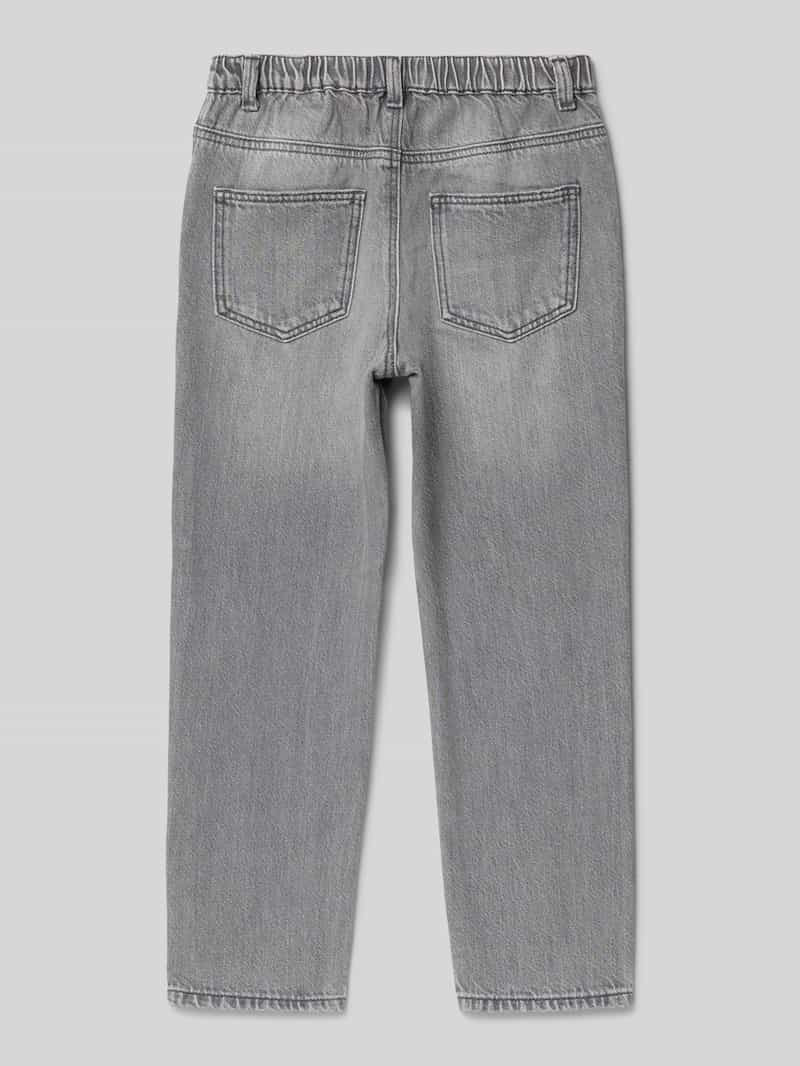 Only Straight fit jeans van puur katoen, model 'VALENTINE' medium grey denim, foto 3